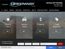 Tablet Screenshot of greenwaychryslerjeepdodge.com